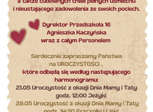 Uroczystość z okazji Dnia Mamy i Taty