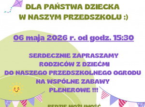 Dzień otwarty - 06.05.2026 r. od godz.15:30
